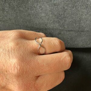 Fashion Jewelry Infinity Silver Ring Elegant Design